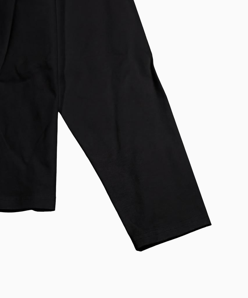 SAINTPAIN Sp Lettering Star Heavyweight Crop Long Sleeve Black