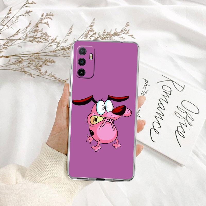 C-Courage C-Cowardly D-Dog Transparent Phone Case for Motorola Moto Edge 20 30 40 50 S30 Fusion Ultra Pro Neo Lite + G200 G23
