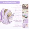 School Bag 20 Liters Backpack Girl Kawaii School Bag with Pendant Water Resistant Nylon Primary School Girl Bag for Children