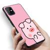 Cartoon cute pig Phone Case For Samsung Galaxy A12 A02S A22 A32 A52 A72 A71 A51 A41 A31 A21 A11 A50 A70 A10S A20S Black Cover