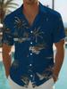 Chemise Hawaïenne Décontractée pour Homme, Chemise à Manches Courtes Boutonnée à Motif Imprimé Numérique Tendance, Convient pour les Vacances et les Tenues de Plage, Grande Taille