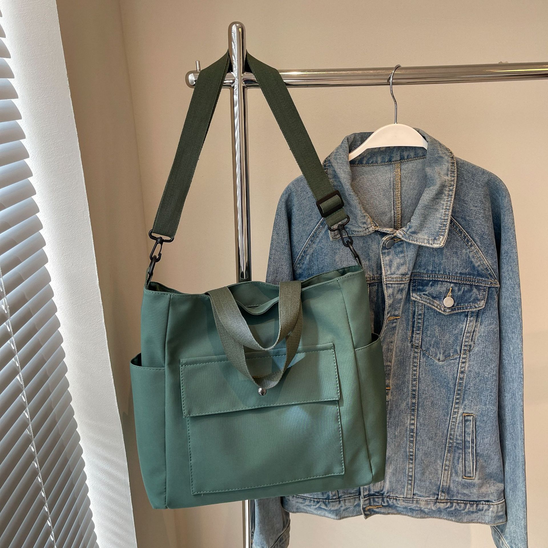 

Новая японская сумка-тоут женская для поездок на работу, большая вместительная на плечо, повседневная текстурная, для студенток колледжа, модная сумка подмышку