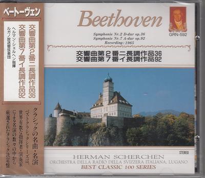 CD BEETHOVEN - Sinfonie Nr. 2 in D-Dur, Op. 36 / GRN592 Japan ObiKlassisch Gebraucht