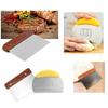 Thickened Stainless Steel Cake Dough Cutter Food Grade Silicone Baking Tool Pastry Scraper for Cake Steamed Buns and Dough