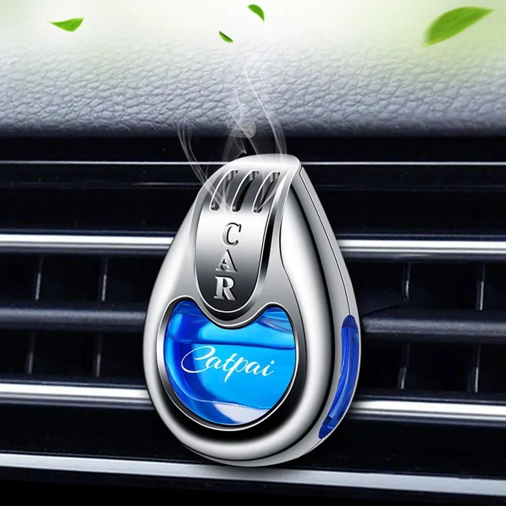 Car Air Freshener Vent Clip, Catpai Liquid Car Perfume, Metal Diffuser, Teardrop Aromatherapy, Auto Interior Decor