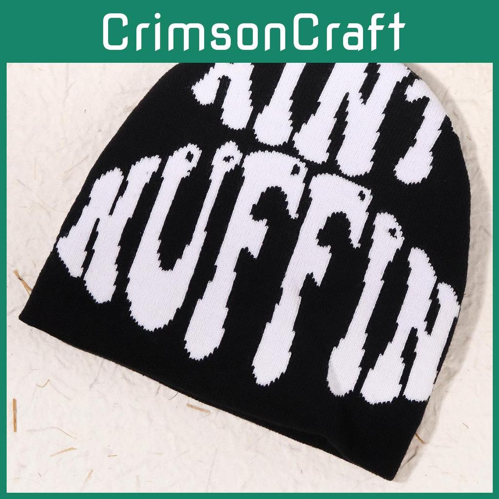 Sided Fashion Double Knitted Hat With Letter Embroidery Design For Cold Season