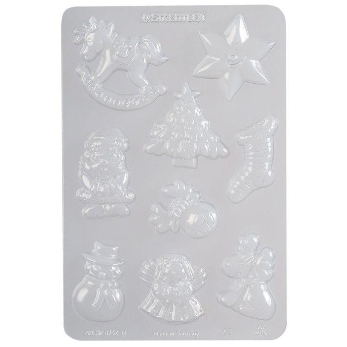 Moule FIMO - Joyeux Noël - Outil souple et résistant - Couleur principale: Bleu