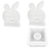 Happy Easter Candle Holder Molds with Base for Making Candle Holder Tealight Holder DIY Craft Easter Party Decorations