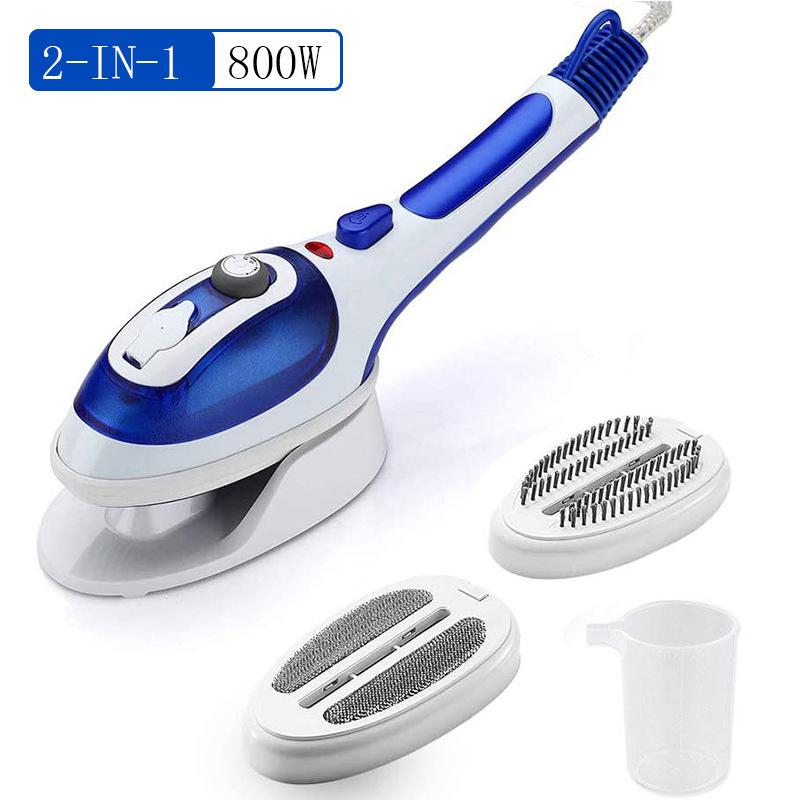 

Портативный отпариватель для одежды ручной Быстрый нагрев Съемный резервуар для воды Паровой утюг EU Plug синий