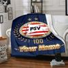 1 шт. Персонализированное одеяло PSV с именем, Подарок, для мужчин и женщин, Мягкое одеяло, Хорошо для дивана, кровати, диван-кровати, путешествий, Легкое фланелевое одеяло