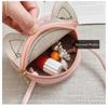 PU Leather Children's Shoulder Bag Soild Color Coin Purses Cute Small Crossbody Bag