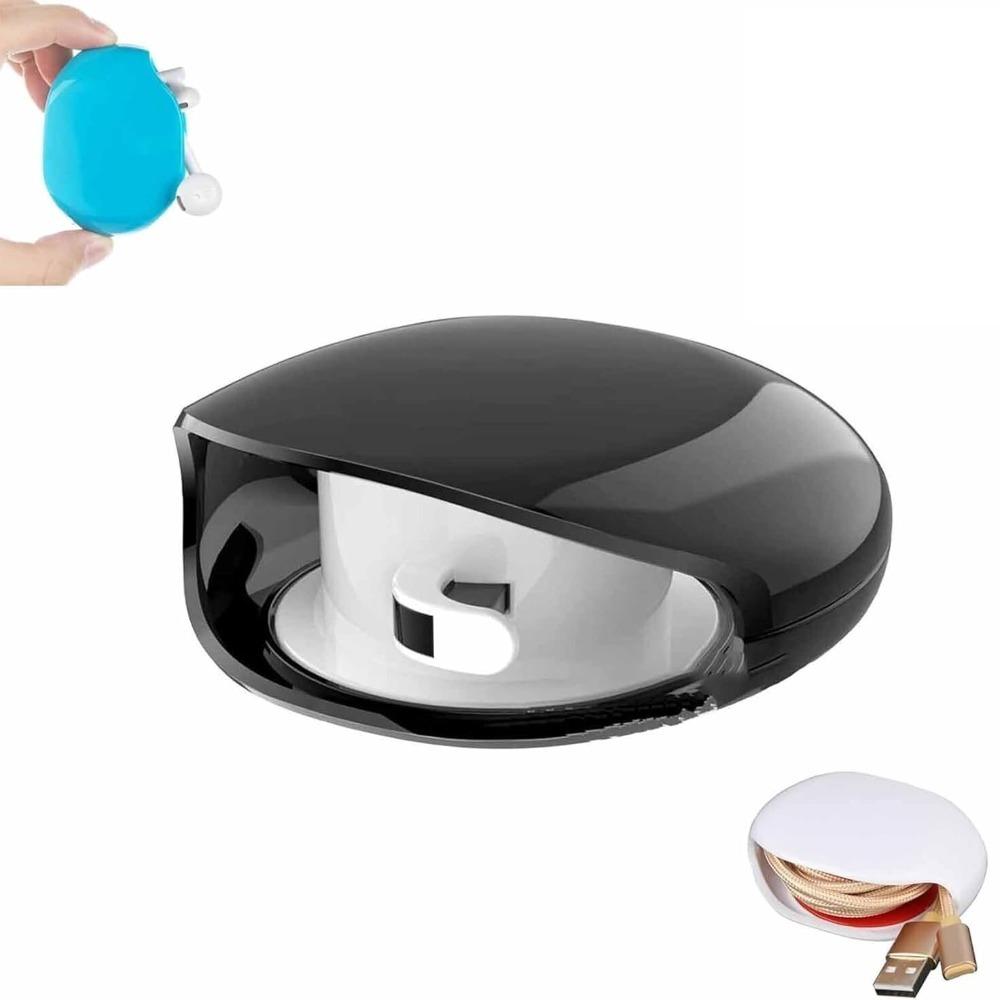 Desktop Organiser Retractable Cord Organizer Earphone Wrap Cable Holder Earphone