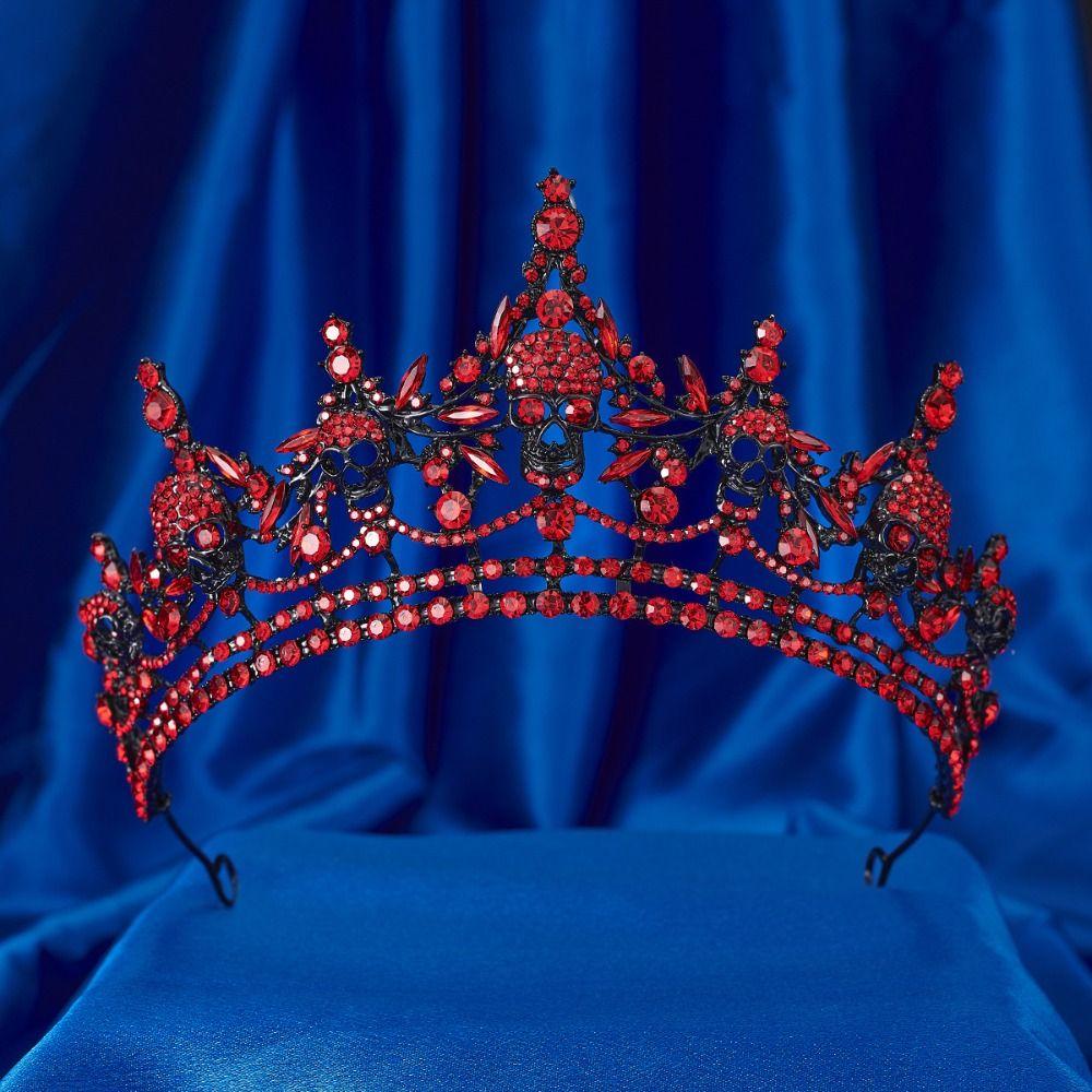 Gothic Skull Crown Halloween Headband Queen Halloween Party Decorations  Men