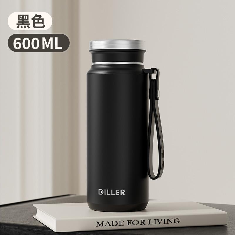 Water bottleDILLER Tea Insulation Kettle Large Capacity Stainless Steel Kettle Outdoor Insulation Water Cup Warm Kettle