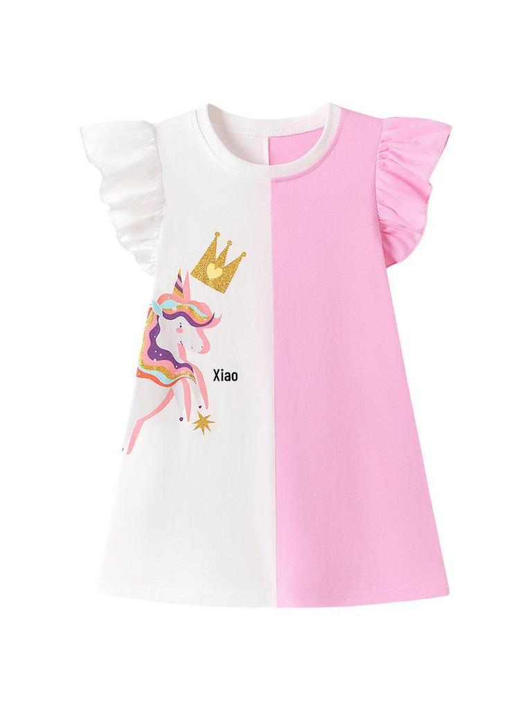 Little Maven Summer Cartoon Dresses for Girls - European Style