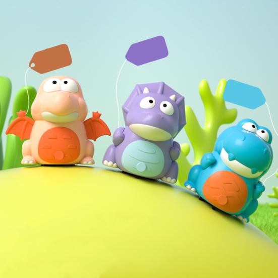 Kids Electric Magnetic Dinosaur Toy Baby Tummy Time Crawling Dinosaur Toy Educational Infant Toddler Boy Girl Swing Dino Toy