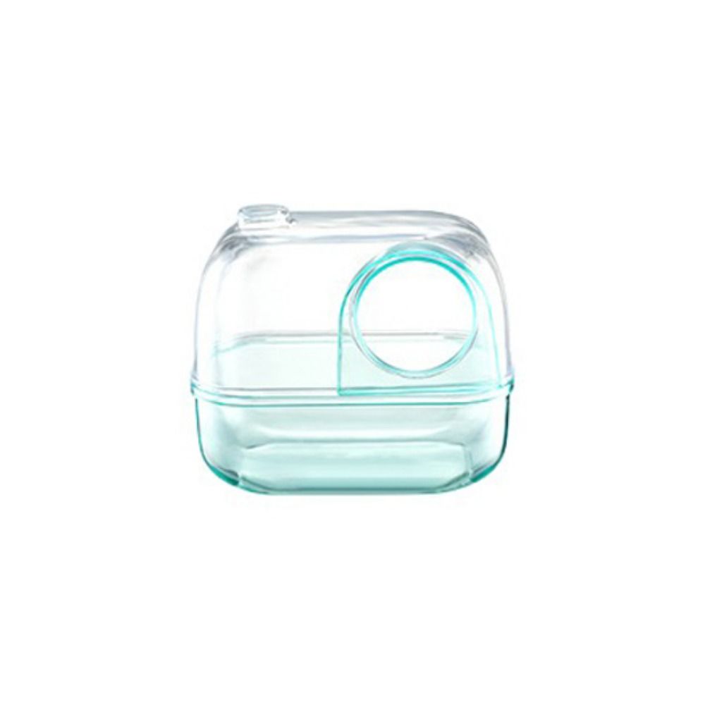 

Съемная песочница для хомяка Прозрачный контейнер для песка для купания хомяка Ландшафтный дизайн для клетки питомца L синий