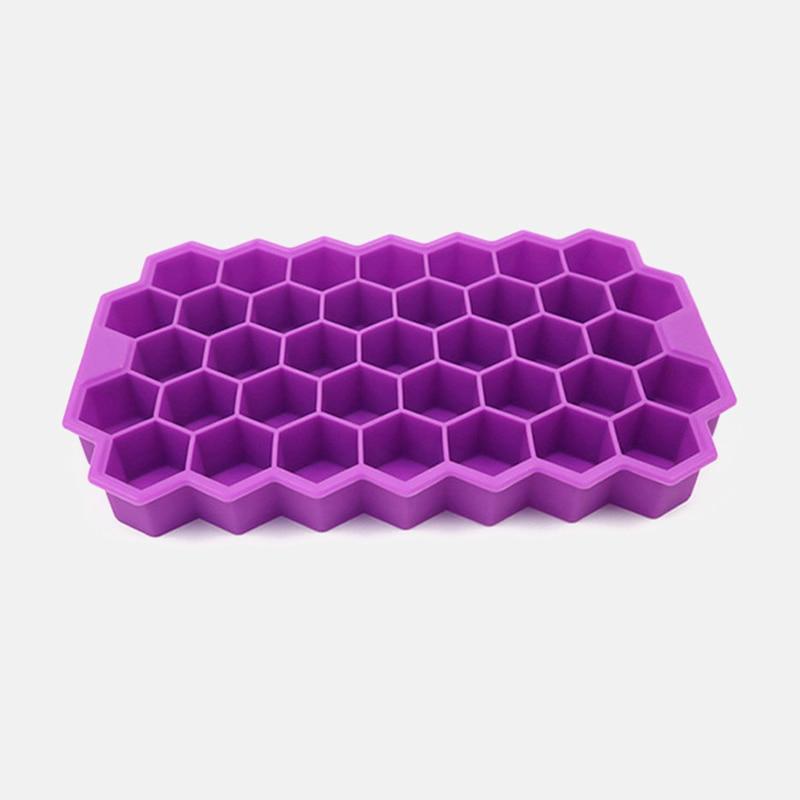 Honeycomb Ice Cube Tray 37 Cubes Silicone Ice Cube Maker Mold For Ice Cream Party Whiskey Cocktail
