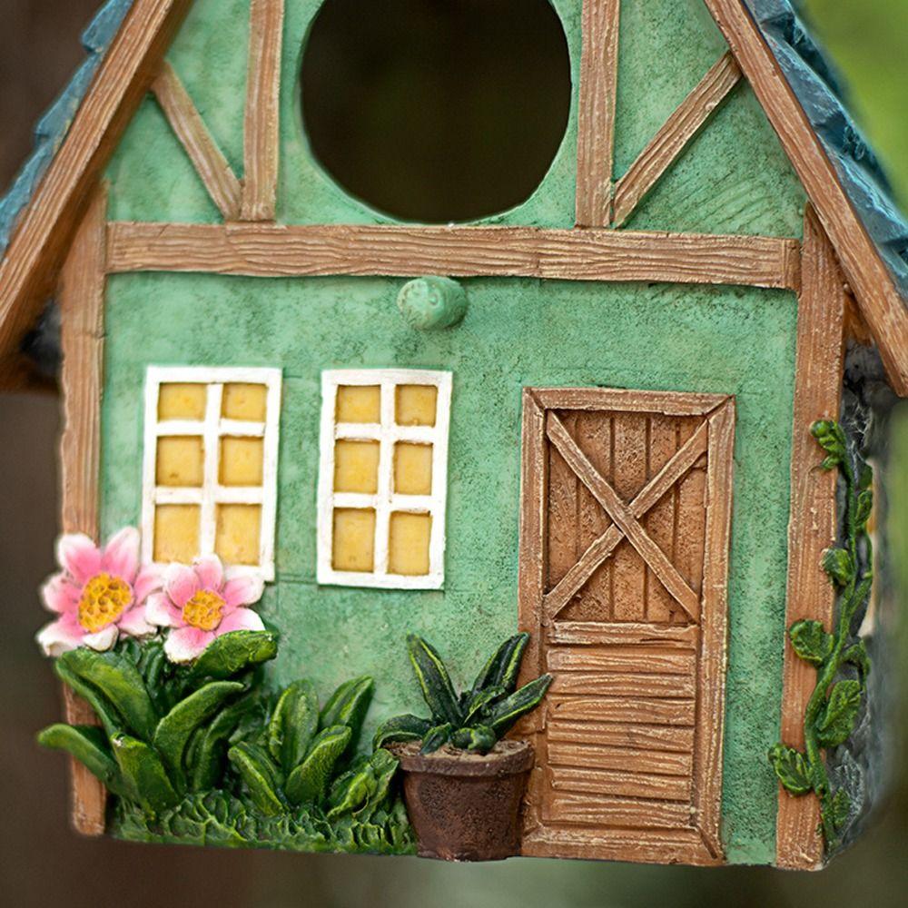 Hand-Painted Bird House Rainproof Bird Cottages Bird Cages Bird Nesting House  Parrot