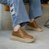 7cm Lifting Elevator Shoes Men Genuine Leather Platform Sneakers Thick Sole & Hidden Height Increase Board Casual Sports Shoes