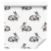 Rabbits Wallpaper In Dark Color for Living Room and Bedroom 50x1000