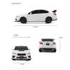 1/32 Scale Subaru WRX STI Alloy Sports Car Diecast Simulation Metal Sound and Light Souvenir Display Miniature Model Car Pre-Assembled Diecast Model (