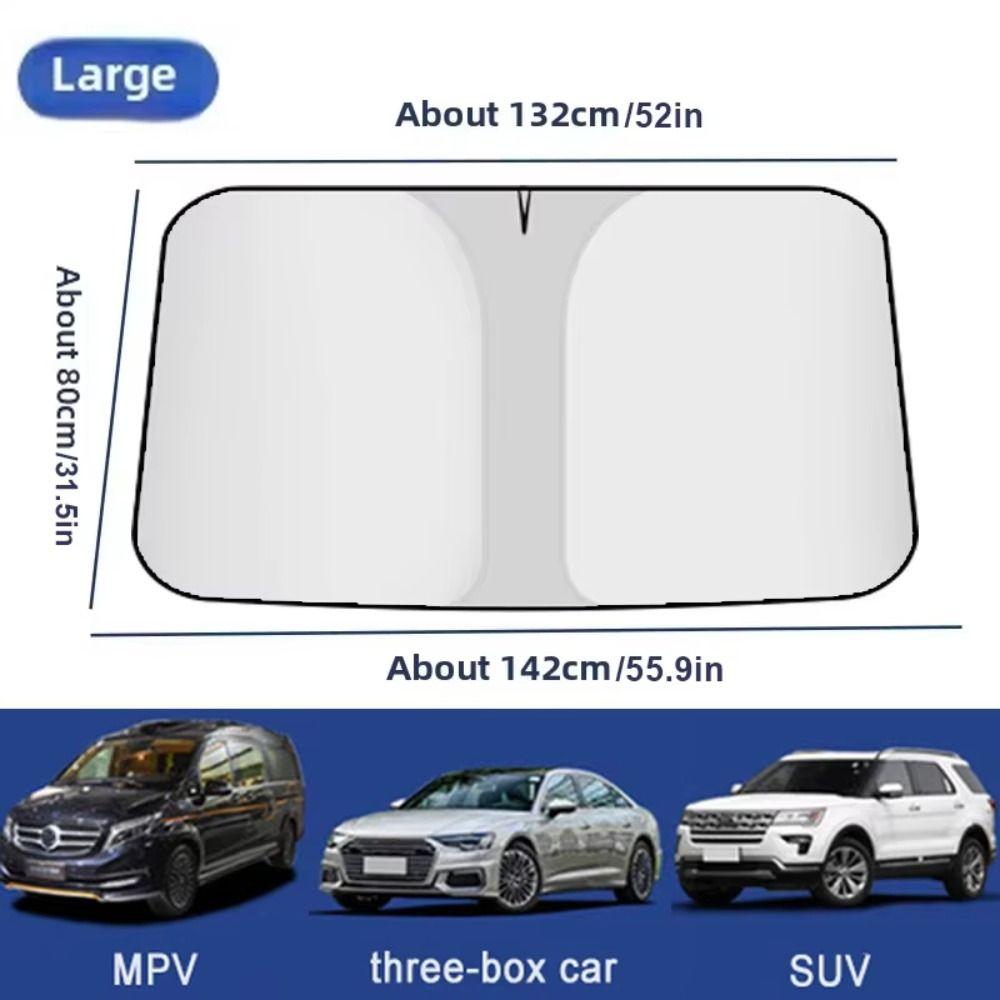 Foldable Car Windshield Sunshade Reflective Car Sun Visor Cover  Auto Accessories