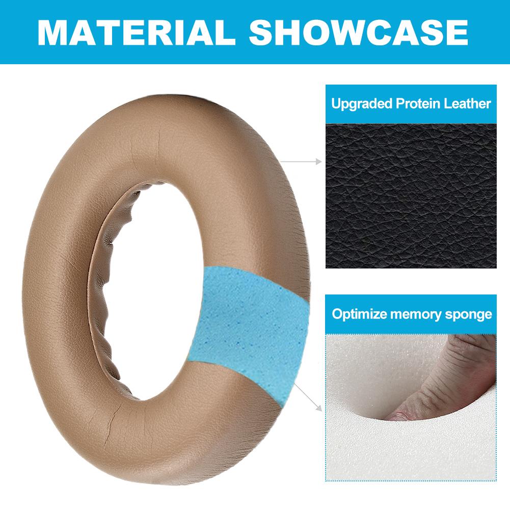 Protein Leather/Sheepskin with Memory Foam Headphones Ear Pads Noise Cancelling Ear Cushions for Bose 700 (NC700) Headphones