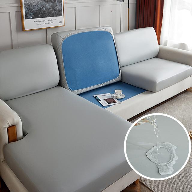 Waterproof Pu Leather Sofa Cushion Cover For Living Room Furniture Protector Stretch L-Shaped Corner Armchair Sofa Slipcovers