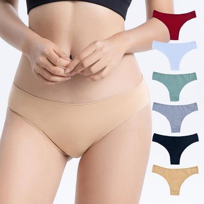 Vysoce kvalitní pohodlné jednoduché kalhotky s nízkým pasem pro ženy, letní sportovní prodyšné sexy tanga, bavlněné čistě lesklé dámské roztomilé jednobarevné spodní prádlo
