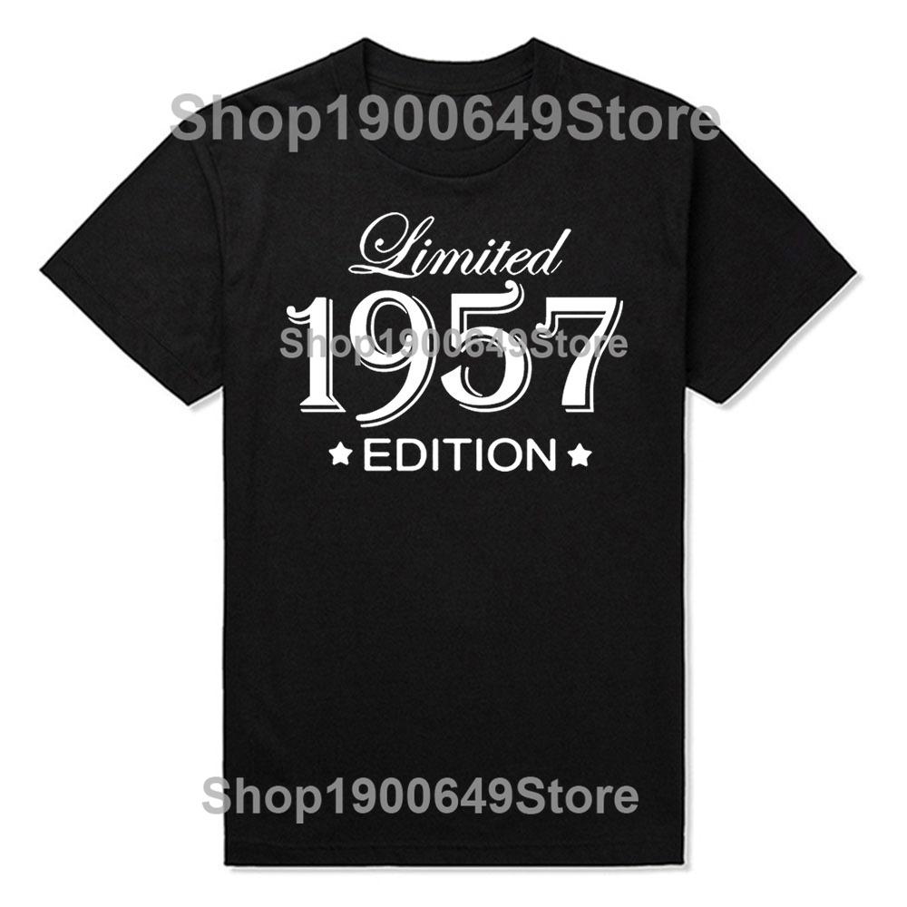 New Men Summer Style Limited Edition 1957 T Shirt Oversize Printed Casual Tee shirt Casual Short Sleeve Vintage Couples TShirt