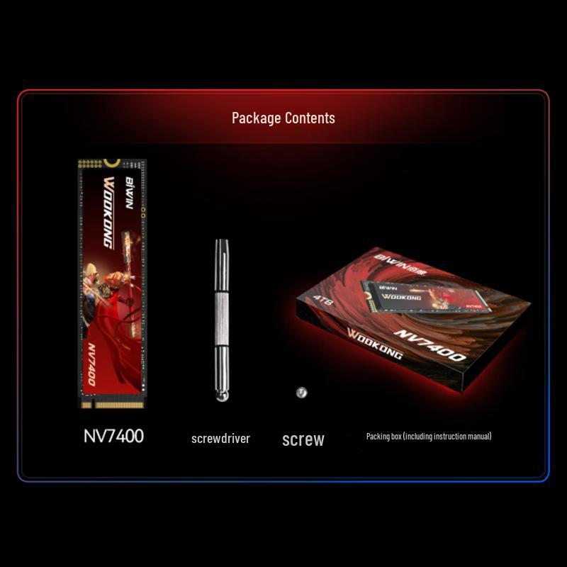 

Biwei NV7400 2 ТБ PCIe 4.0 M.2 NVMe SSD для настольного компьютера, сервера, PS5 и ноутбука 512GB