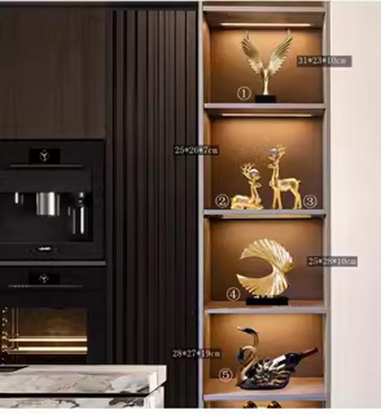 Swan Wine Rack: Elegant Light Luxury Cabinet & Ornament for Living Room or Entryway Gift