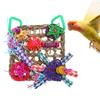 Seagrass Foraging Toy Wood Natural Rope Forage Chew Toys Hanging for Conures
