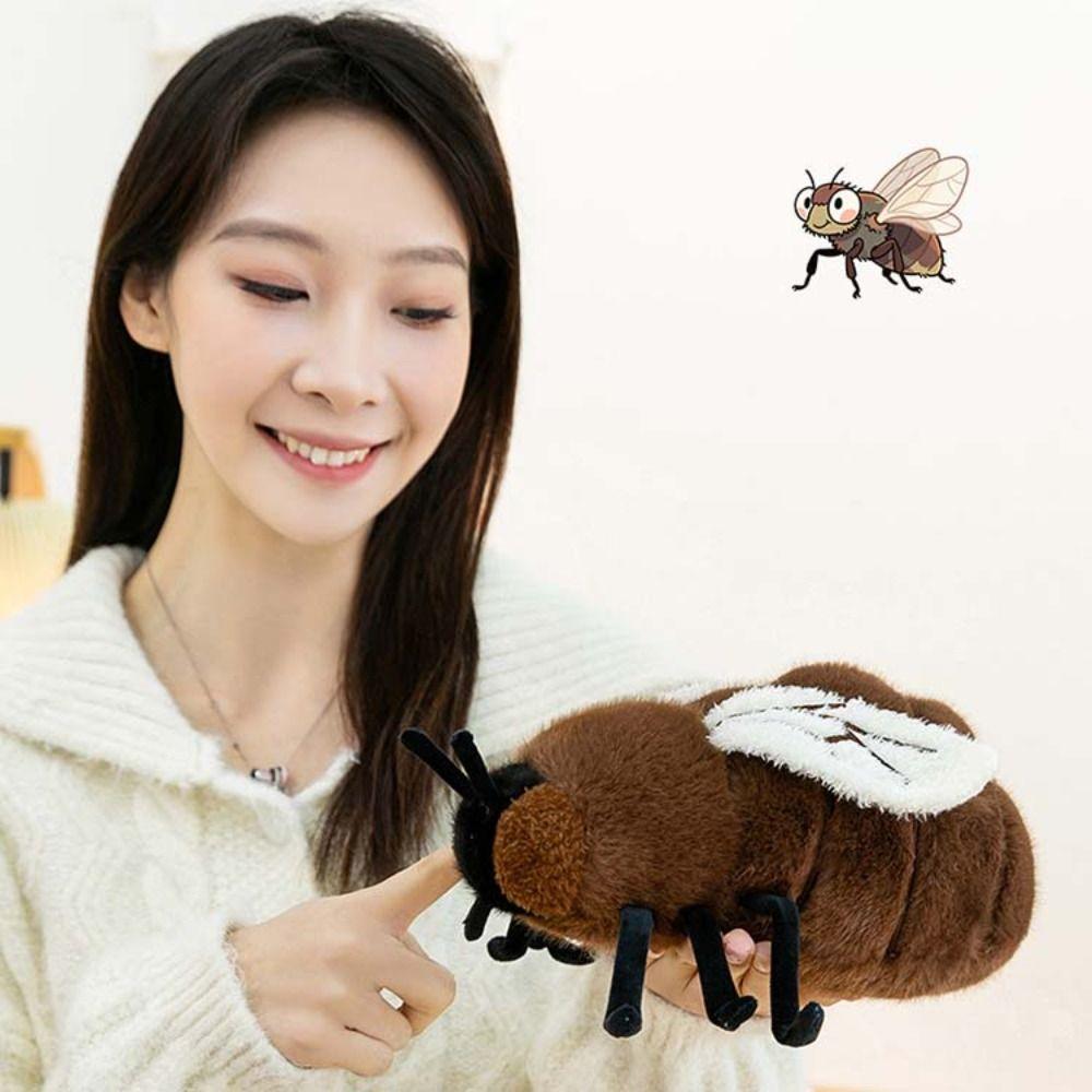 Collection Fly Plush Doll Soft Stuffed Animals Doll Simulation Fly Plush Toy  Boys Girls