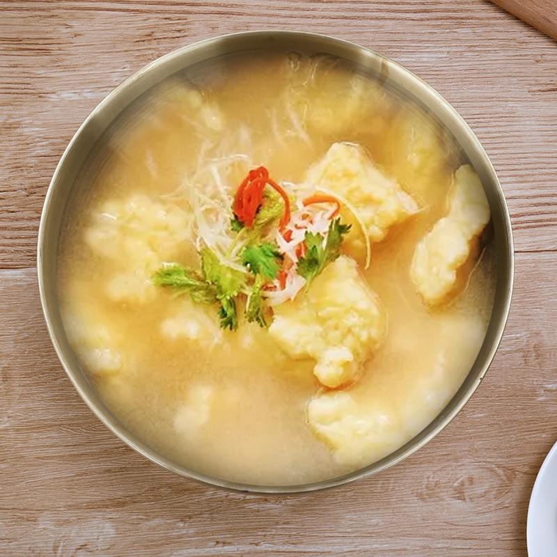 19cm Double Thickened Thickened Noodle Bowl 304 Classic Stainless Steel Bowl Large Insulation Soup Bowl Bowl Rice Bowl Shoulder Bowl | Bowls