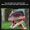 Sound Dinosaur Mask Headwear Movable Mouth Dinosaur Head Face Cover 3D Dinosaur Mask  Halloween