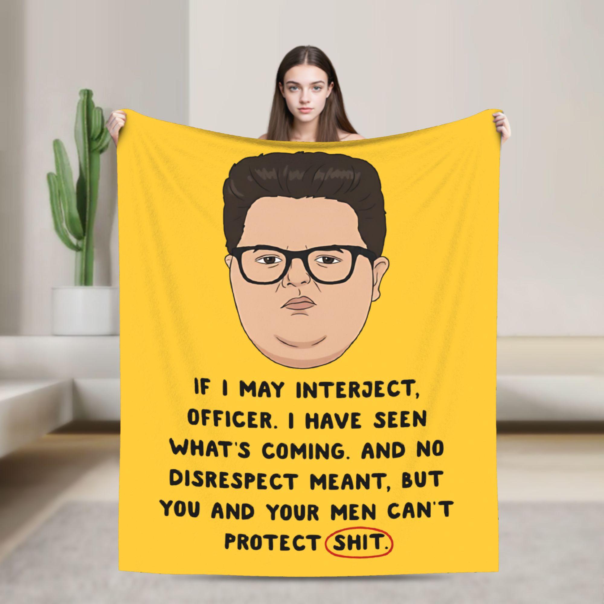 Delightful Derek Quotes Blankets Flannel All Season Portable Lightweight Throw Blankets for Home Office Bedspread 75X95CM