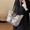 Large Capacity Underarm Bag Fashion Quilted Women Shoulder Bag Designer Space Padded Cotton Handbag Luxury Puff Shopper Tote
