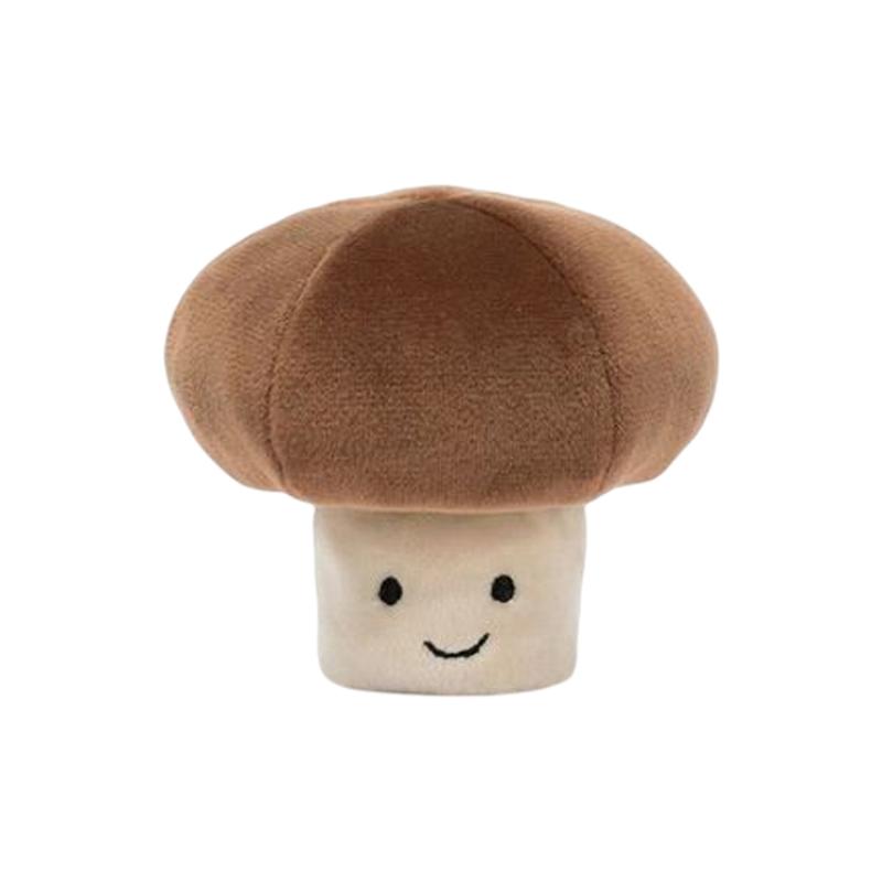 JELLYCAT Fun Food Series Vegetables Lively Mushrooms Cute Fun Doll Plush Doll 8cm Height