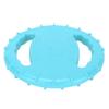 Dog Flying Disc Toy Flexible TPR Squeaky Stress Relief 2 Sides Hollow Design Pet Training Flying Disc for Large Dogs