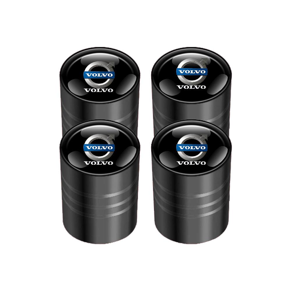 4Pcs/Set Car Wheel Tire Valve Caps Metal Stem Cover For Volvo XC90 S60 V40 XC60 S80 S40 V70 V50 S90 T6 V60 V90 XC40 XC70 C30