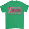 Breast Cancer Awareness Nobody Fights Alone Unisexs TShirt 100 Cotton