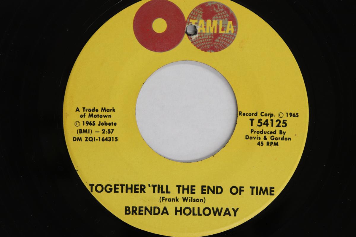 

7inch Record BRENDA HOLLOWAY - Together til The End Of Time T54125 TAMLA 1966 US Soul/Funk Used