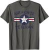 Air Force Veteran with Vintage Roundel Grunge TShirt 100 Cotton ONeck Short Sleeve Summer Casual Mens Tshirt Streetwear