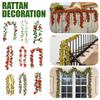 2m Artificial Flower Vine, Fake Flower Vine, Plastic Flower, Pipe Cover, Balcony Decoration