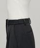MUSINSA STANDARD WOMAN Women'S Heavyweight Fleece-Lined High-Waisted Wide Hidden Elastic Waist Slacks [Charcoal Gray]