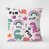 Creative Little Dinosaur Print Cartoon Pillowcase Interior Decoration Office Living Room Home Pillowcase