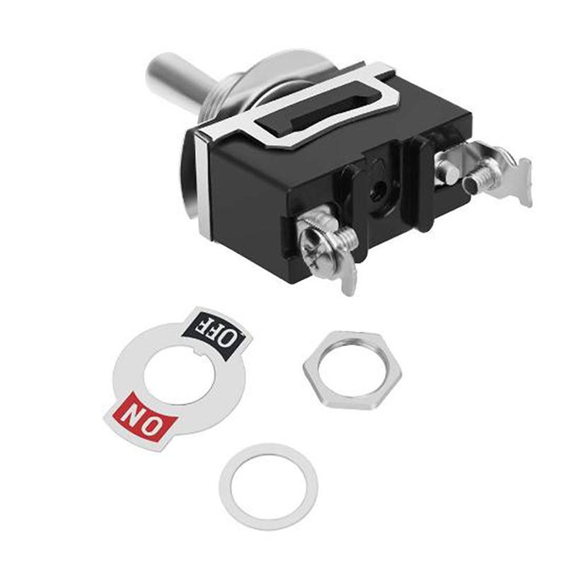 E-Ten1021 Auto Toggle Switch Boat Marine Heavy Duty Toggle Flick Switch W/ Waterproof Cover On/Off Car Dash Metal Spst Terminal