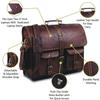 Vintage Goat Leather Messenger Bag Satchel Briefcase Crossbody Casual Laptop Bag